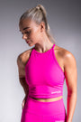 Original crop top neonpinkki